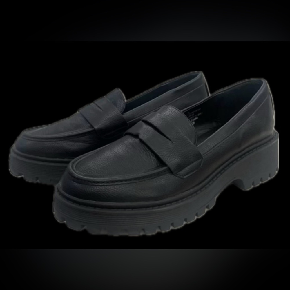 Sincerely Jules Rocker Faux Leather Platform Loafers